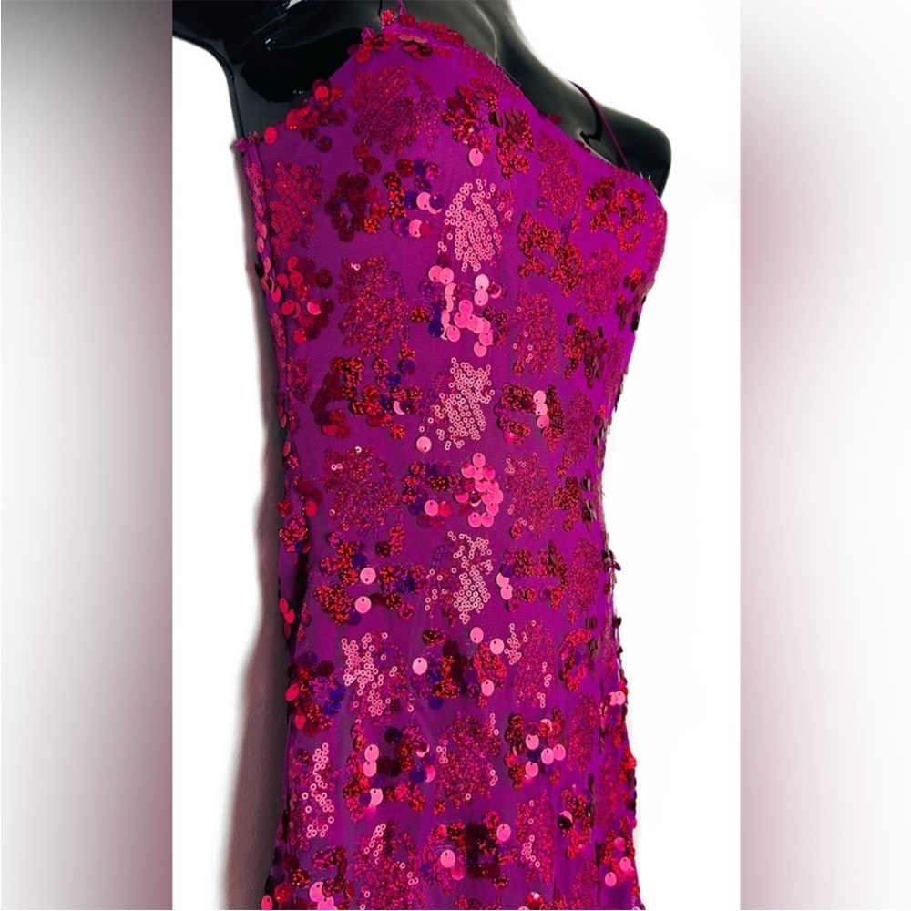 *NWT Fuchsia Sequin Dress - Picture 2 of 15